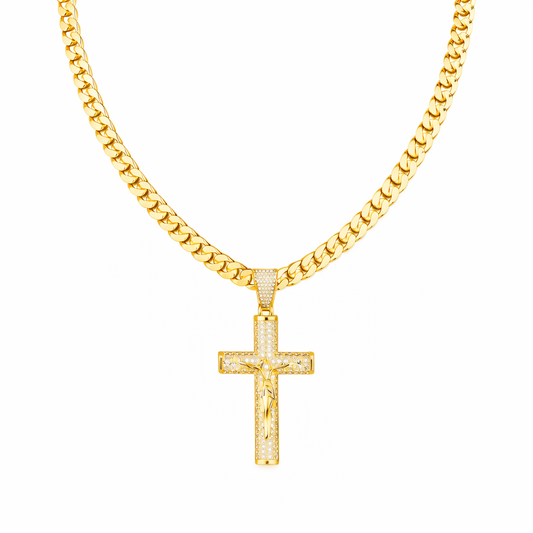 Collier Croix Porte-Bonheur