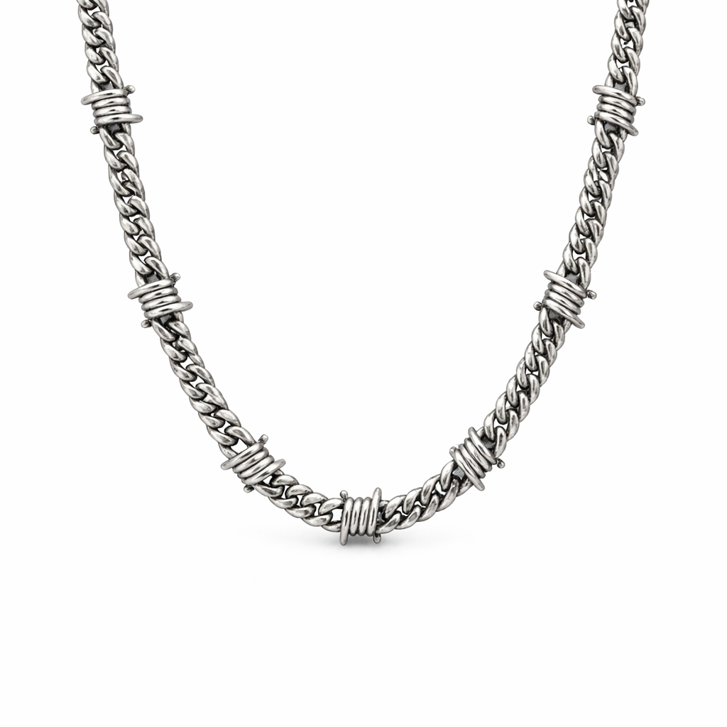 Collier Cubaine Hiphop Barbelés