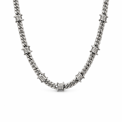 Collier Cubaine Hiphop Barbelés