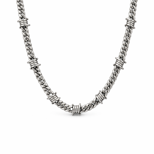 Collier Cubaine Hiphop Barbelés