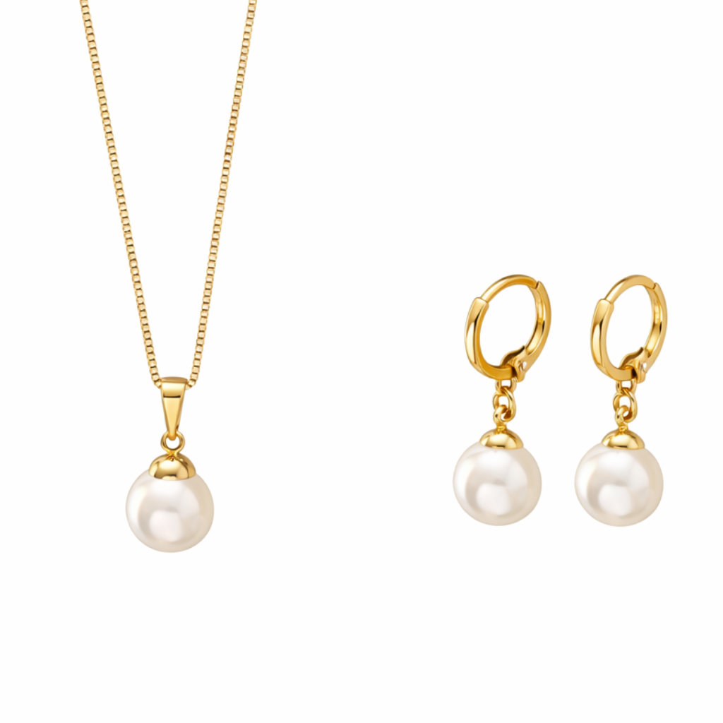 Parure Perle Dorée Classique