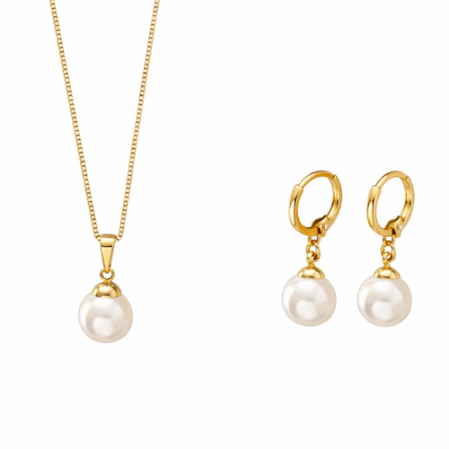 Parure Perle Dorée Classique