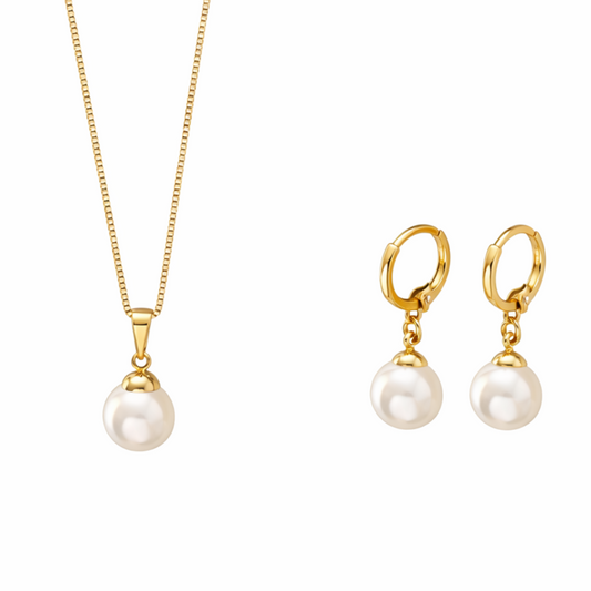 Parure Perle Dorée Classique