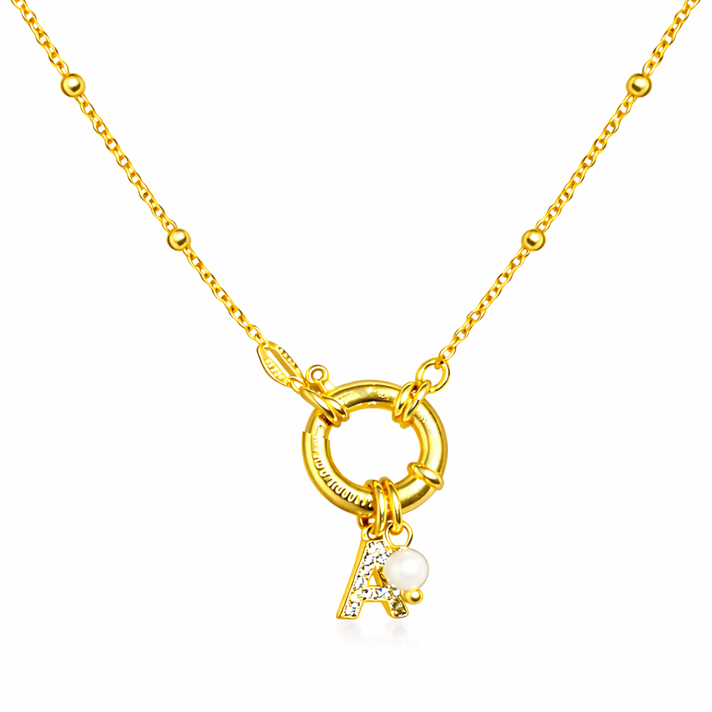 Collier Anneau Central Minimaliste