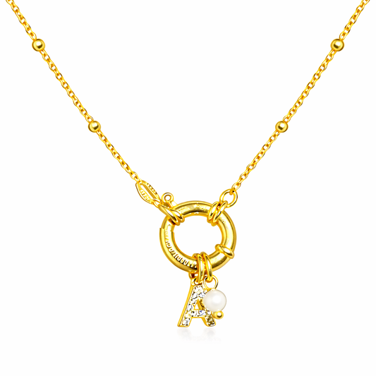 Collier Anneau Central Minimaliste