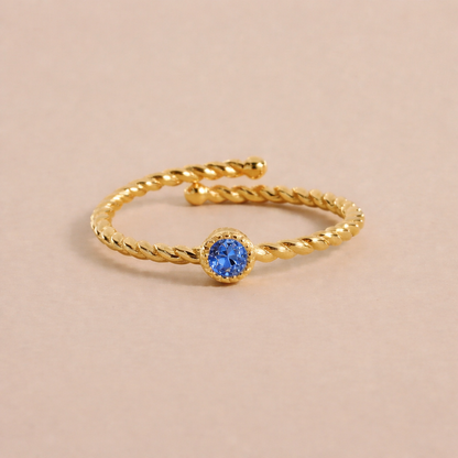 Bague Torsadée Pierre Raffinée