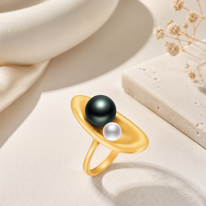 Bague en perle de Tahiti