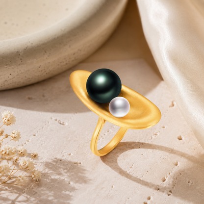Bague en perle de Tahiti
