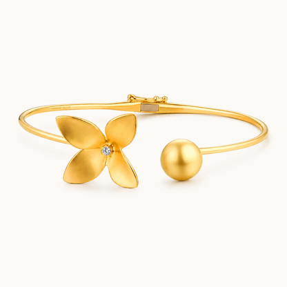 Bracelet Perle et Zircon Raffiné