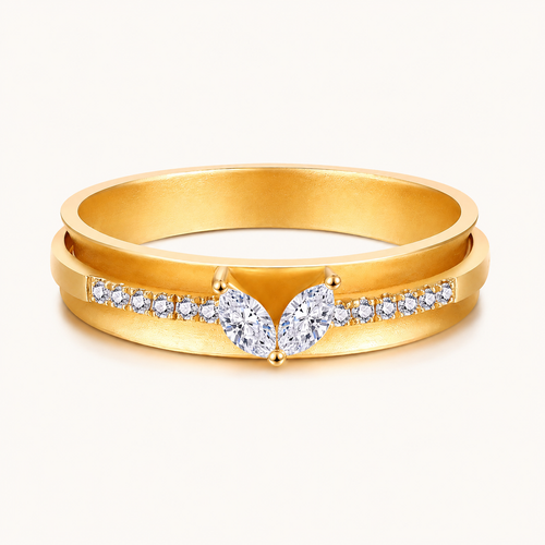 Bague double en or