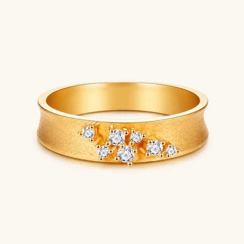 Bague en diamants dispersés