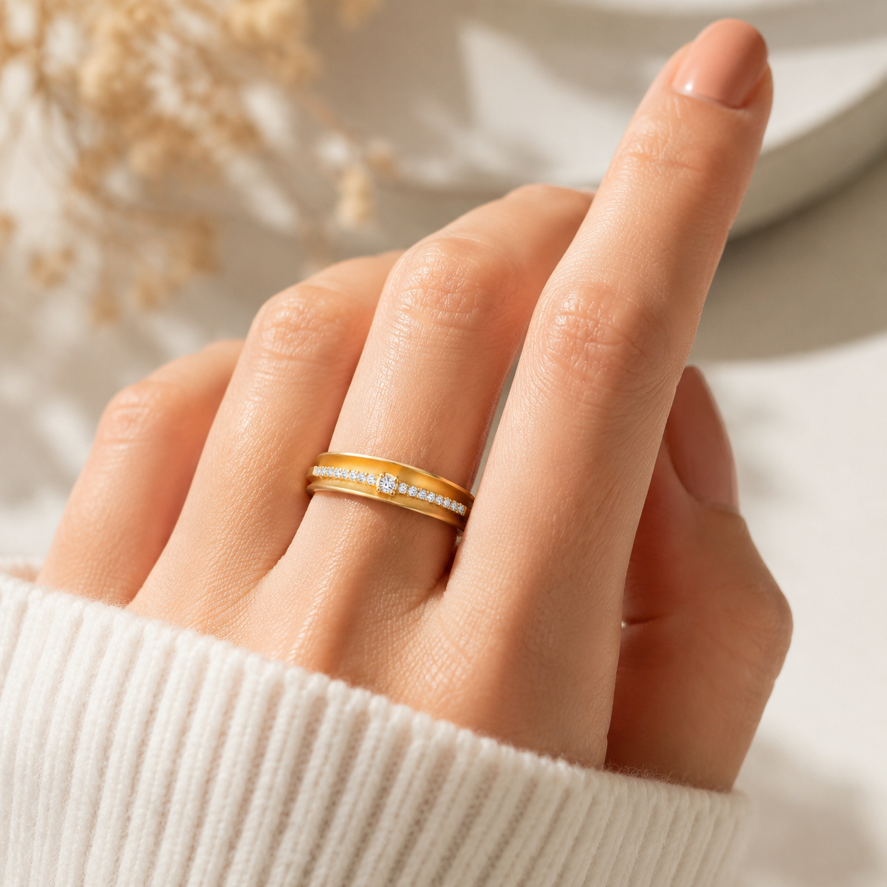 Bague Zircon Minimaliste