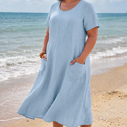Fleur - Robe à Poches pour Femmes