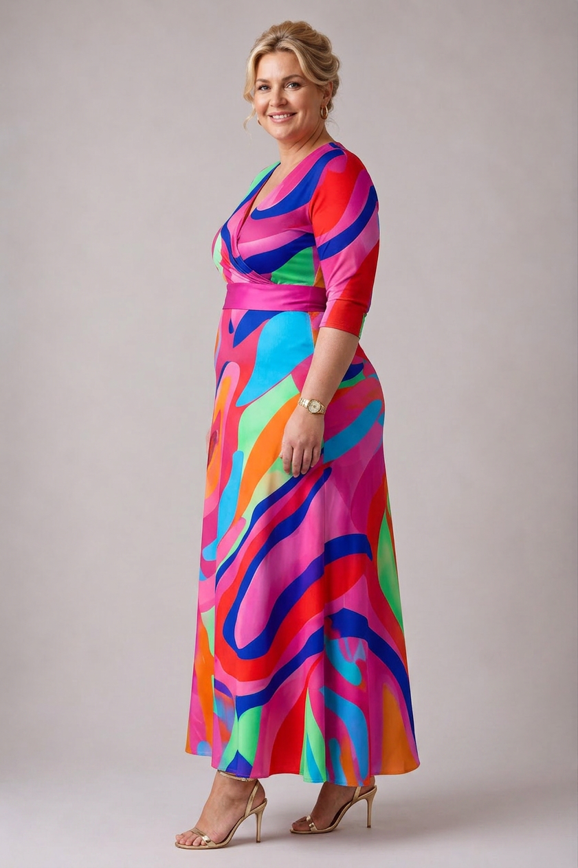 Stella & Grace™ | Robe confortable pour tous les jours avec décolleté en V