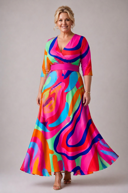 Stella & Grace™ | Robe confortable pour tous les jours avec décolleté en V