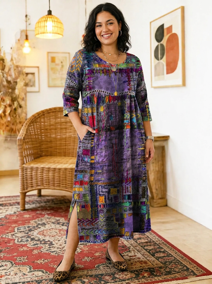 Kit | Robe Midi Imprimée