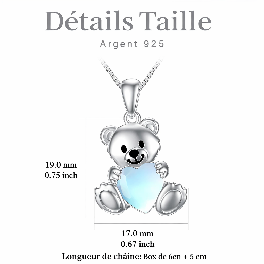 Collier Ours Lumière du Coeur
