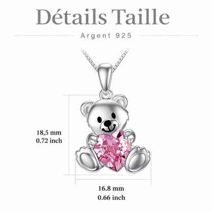 Collier Ours Lumière du Coeur