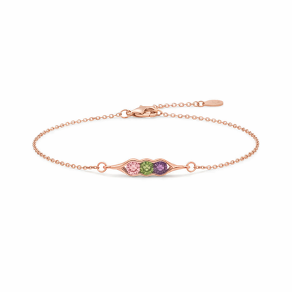 Bracelet Trio Pierres Délicates