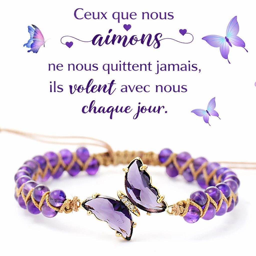 Bracelet Papillon Cristal
