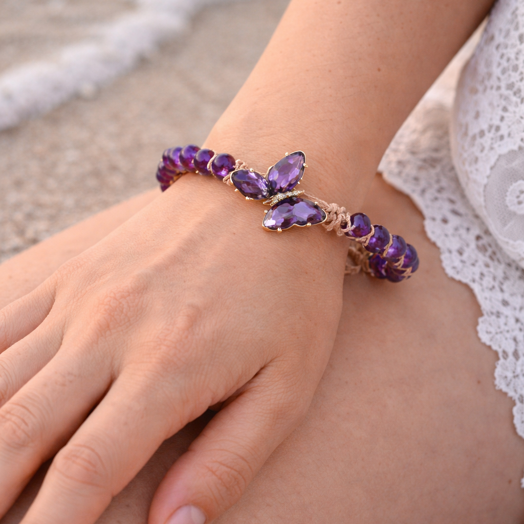 Bracelet Papillon Cristal