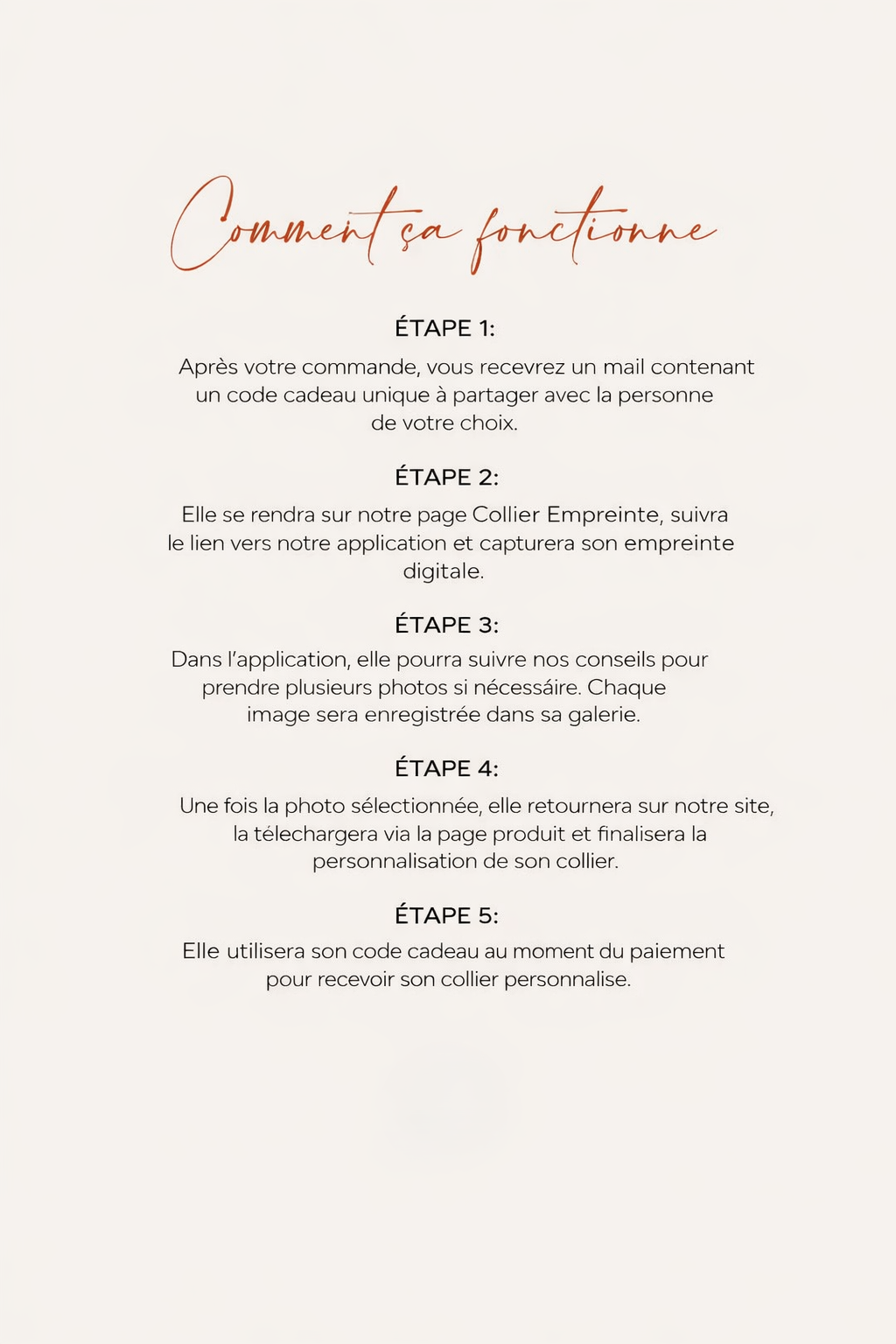 Collier Cœur Empreinte en Or