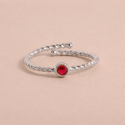 Bague Torsadée Pierre Raffinée