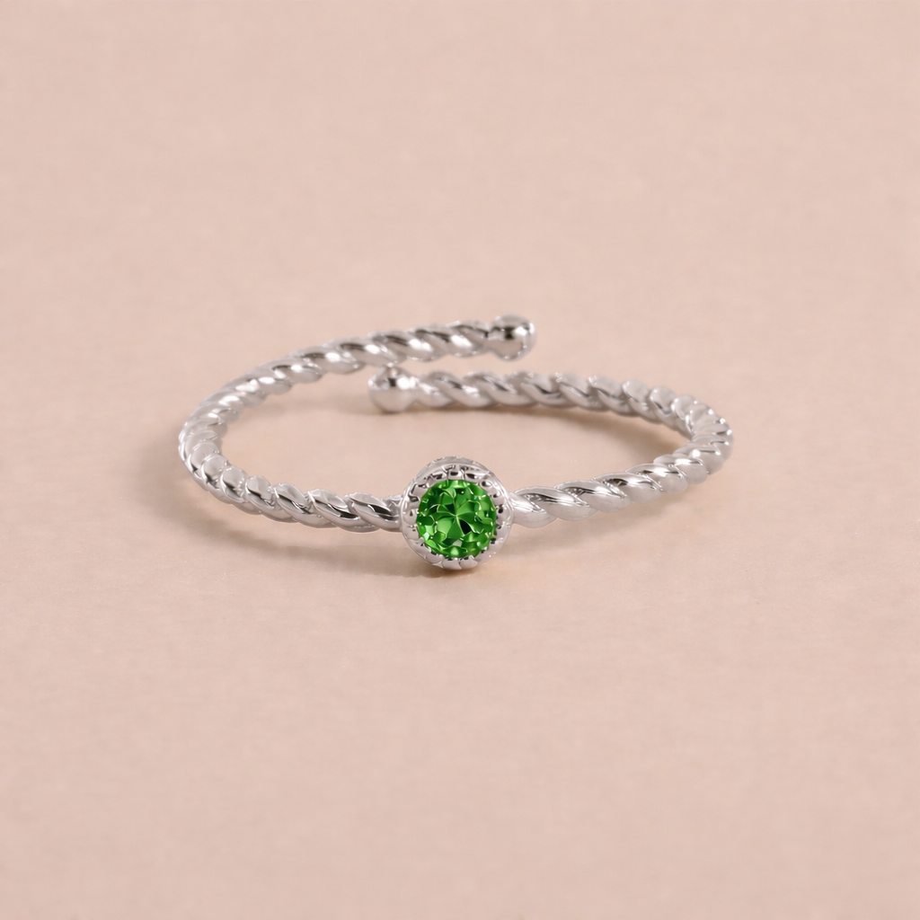 Bague Torsadée Pierre Raffinée