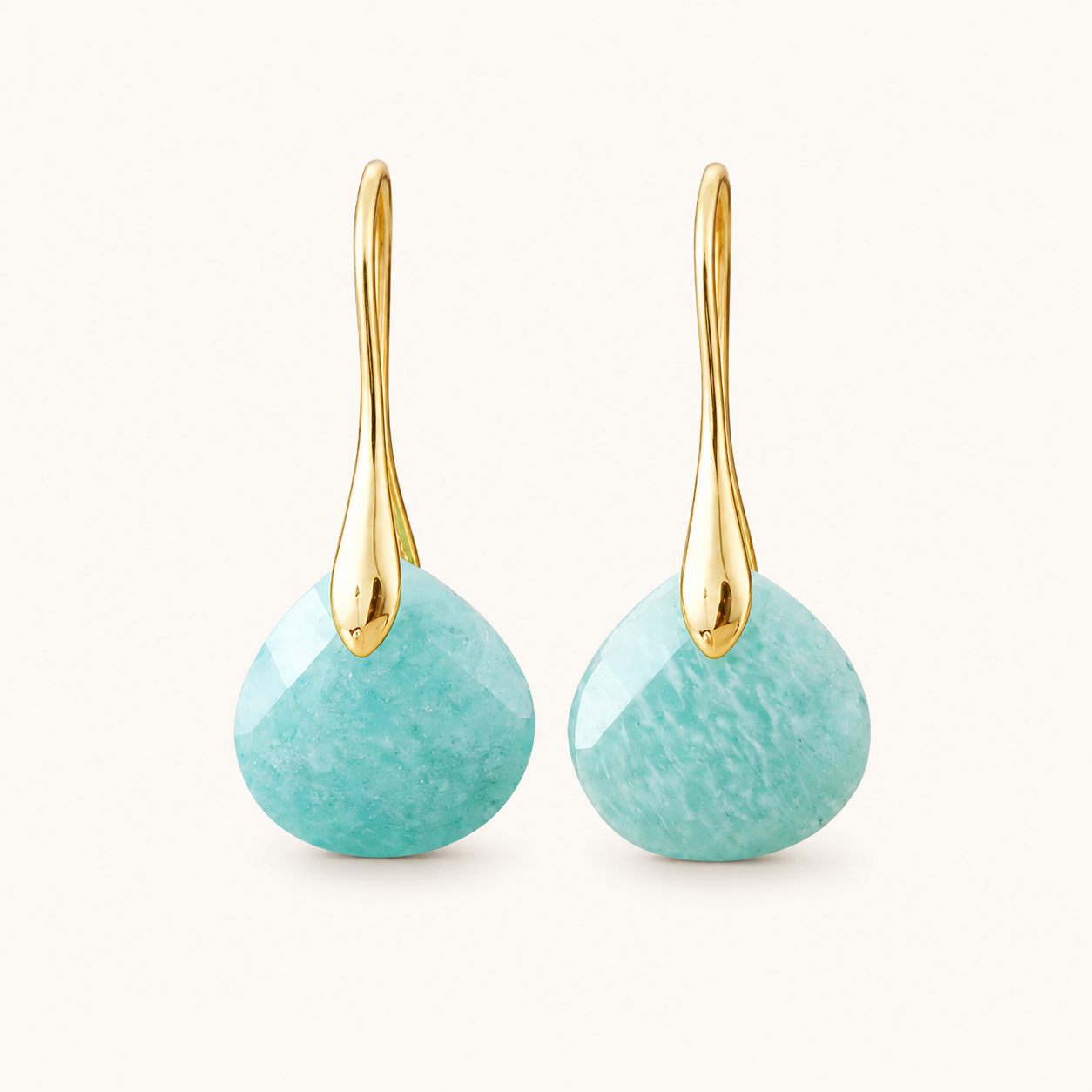 Boucles Goutte Amazonite