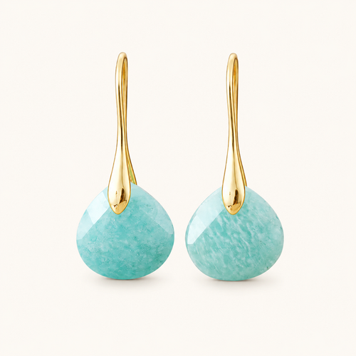 Boucles Goutte Amazonite
