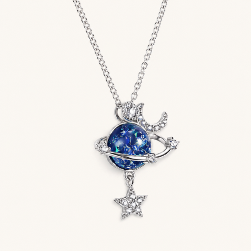 Collier Planète et Lune
