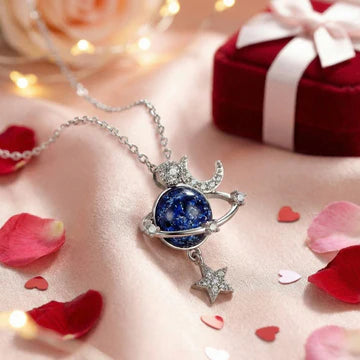 Collier Planète et Lune