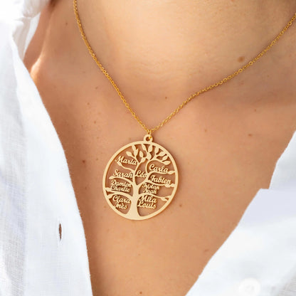 Collier arbre de vie personnalisé