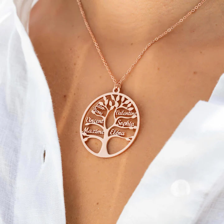 Collier arbre de vie personnalisé