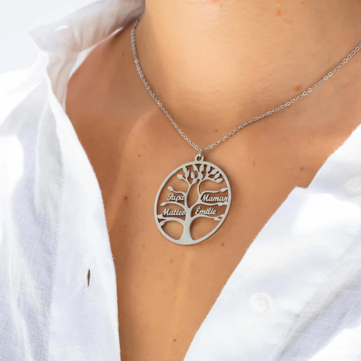 Collier arbre de vie personnalisé