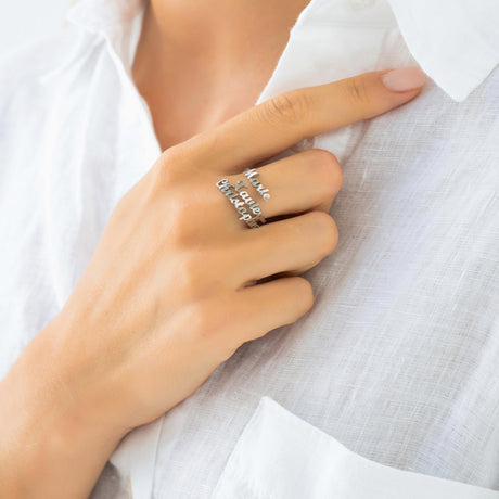 Bague Signature à Prénoms Personnalisés