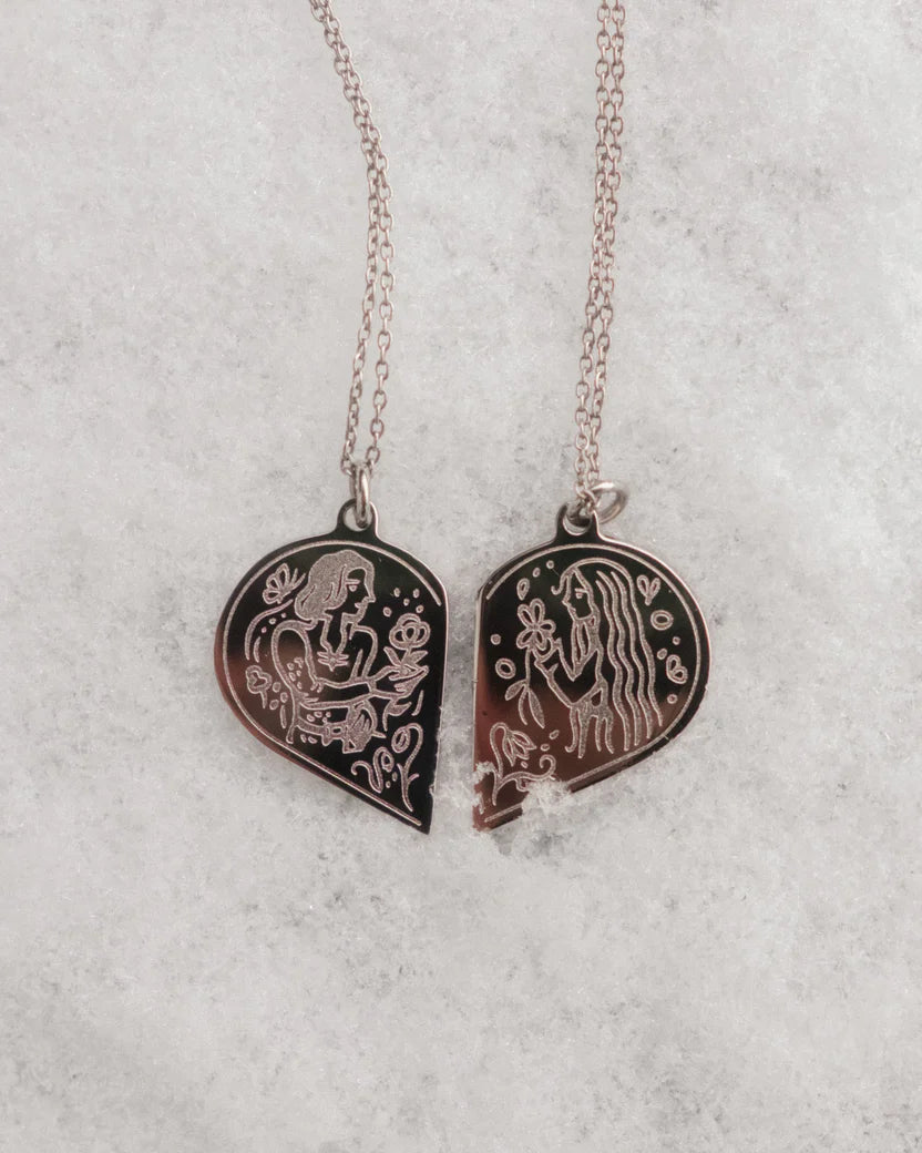 Collier Couple Pendentif Uni