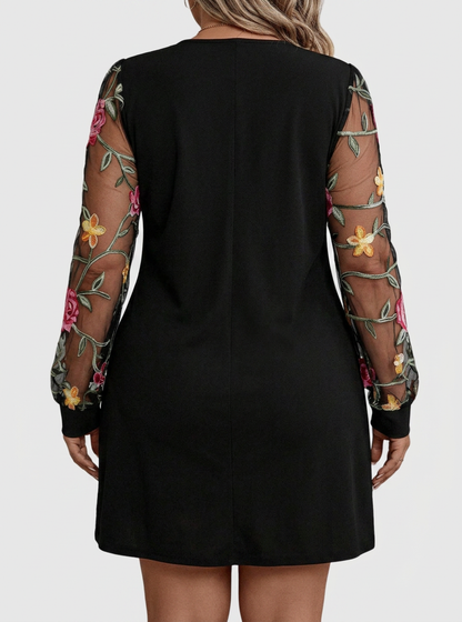 Tamsin – Robe Mini Fleurie Élegante à Décolleté en V
