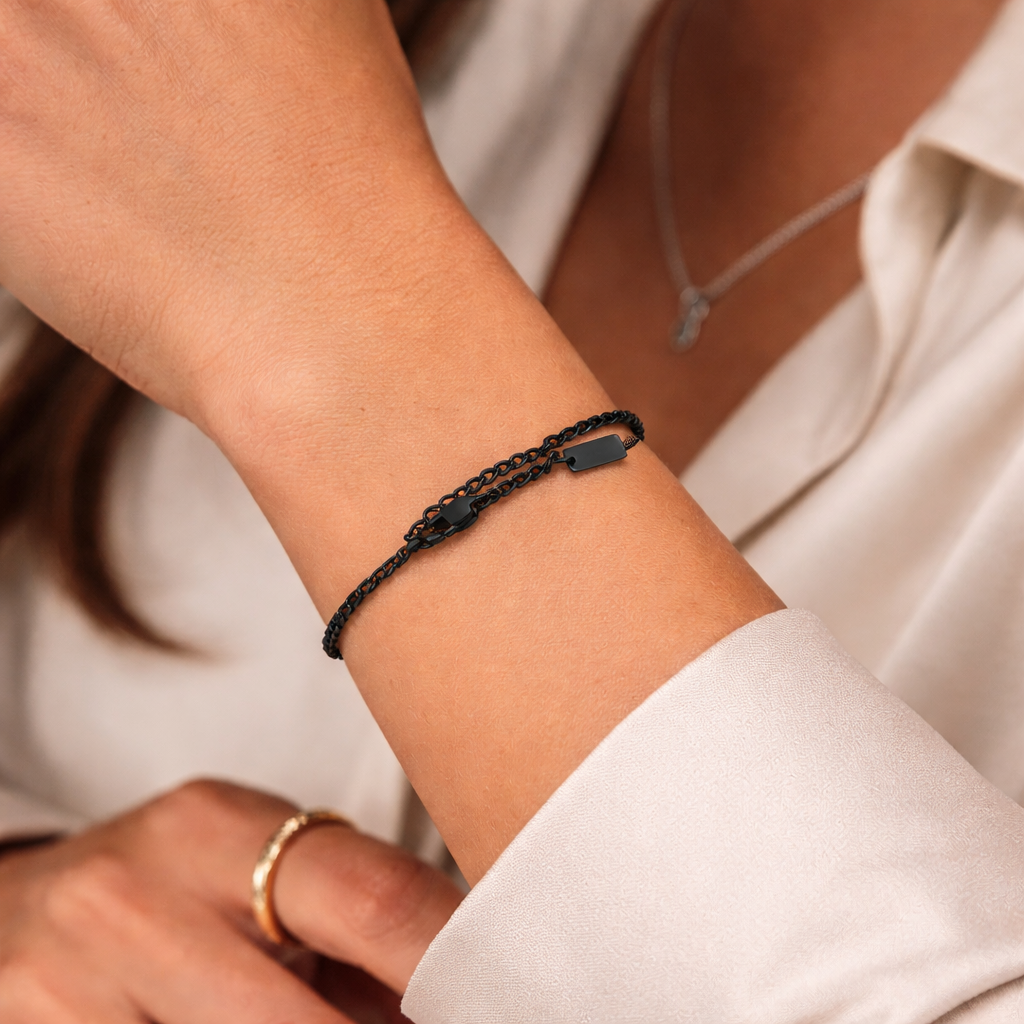 Bracelet Cube Structuré Minimaliste
