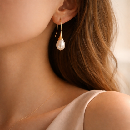 Boucles d'Oreilles Perle Classiques Helena