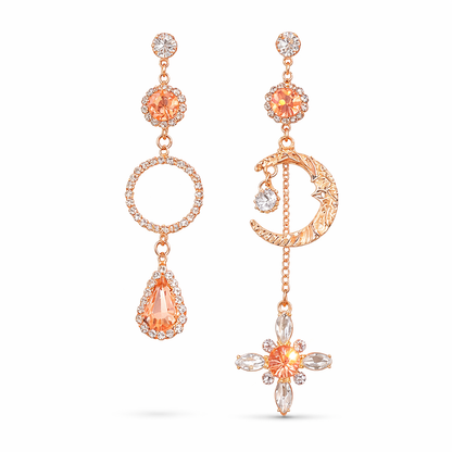 Boucles Goutte Baroque Cristal