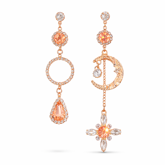 Boucles Goutte Baroque Cristal