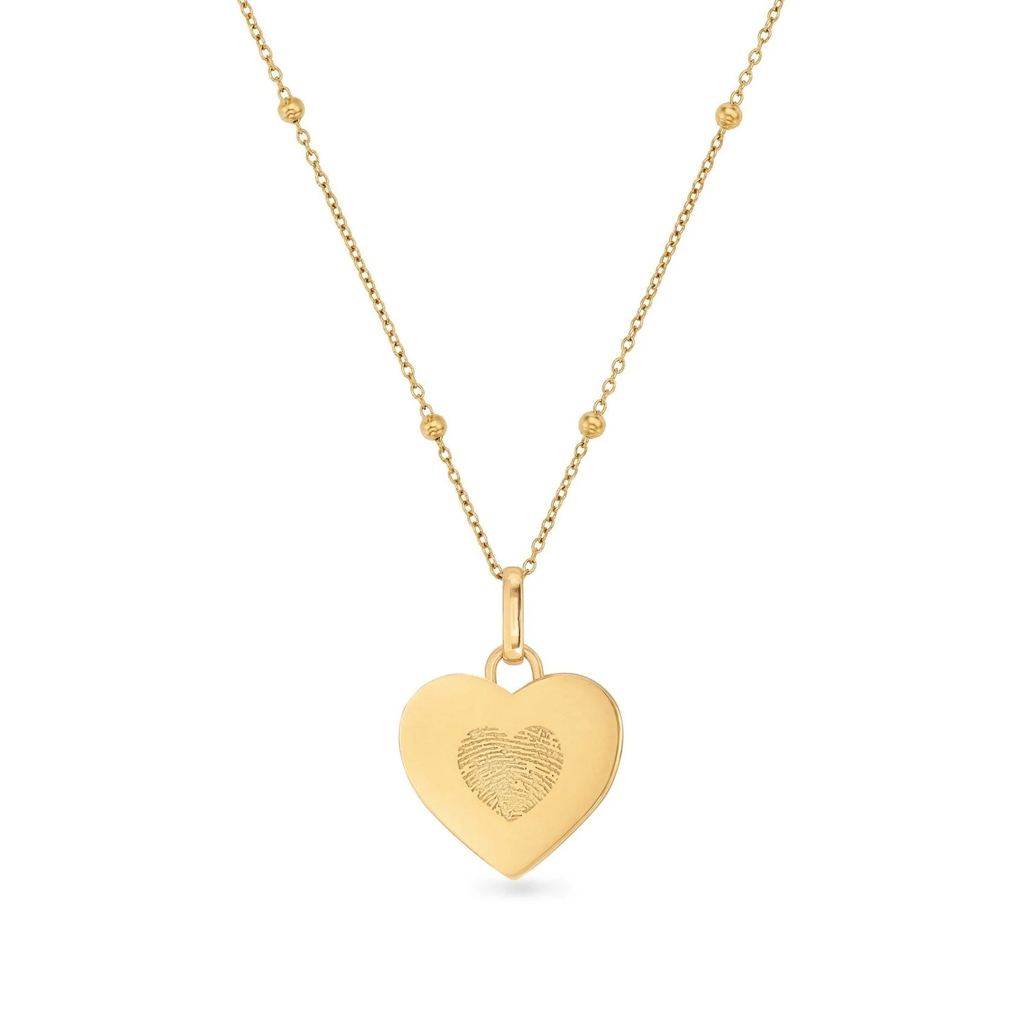 Collier Cœur Empreinte en Or