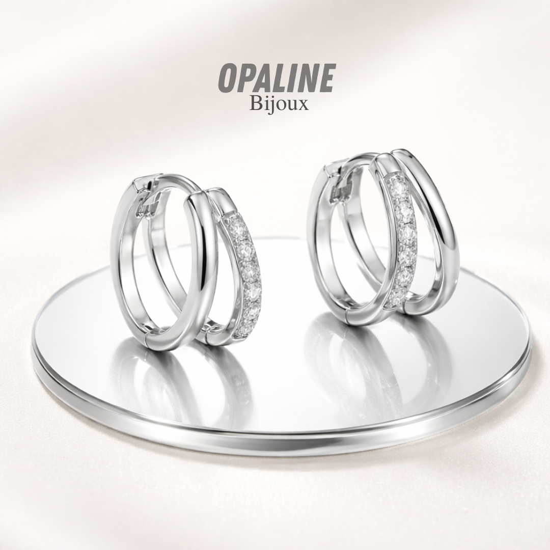 Boucles Double Anneaux Lumineux