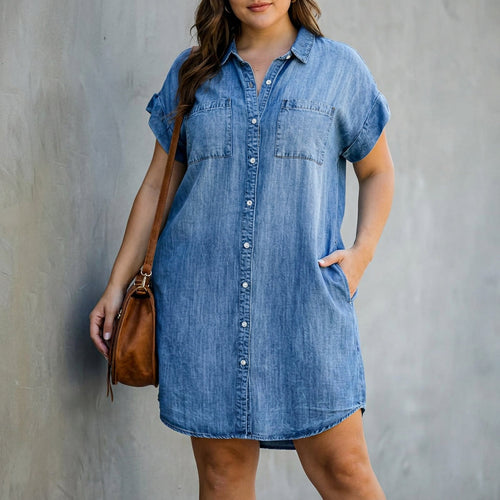Cleo | Robe Chemise à Boutons