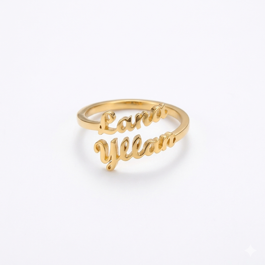 Bague Signature à Prénoms Personnalisés