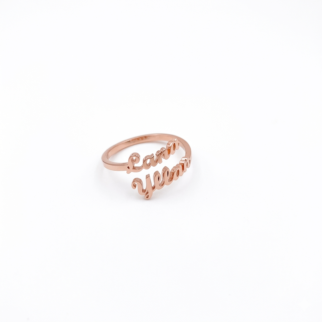Bague Signature à Prénoms Personnalisés
