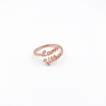 Bague Signature à Prénoms Personnalisés