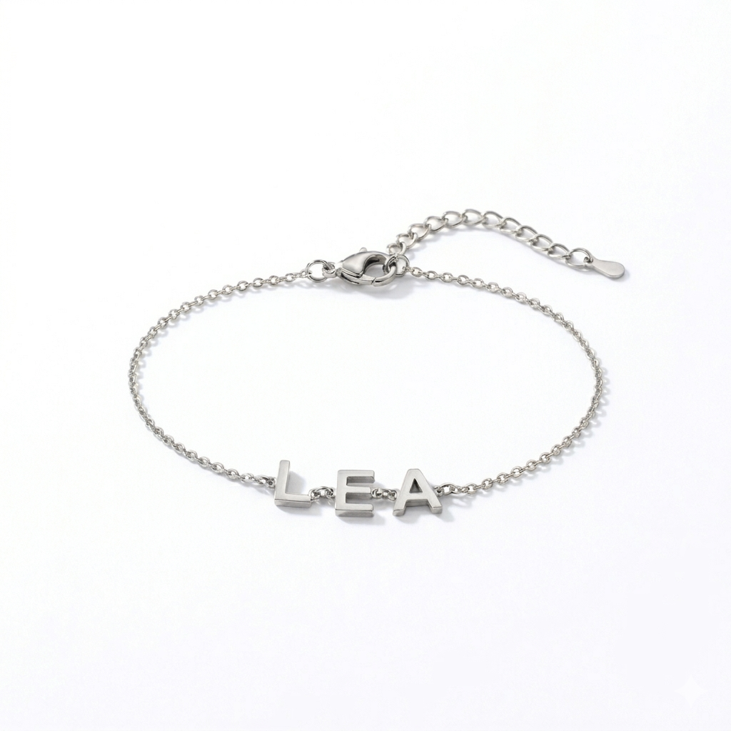 Bracelet Lettres Latérales Personnalisé