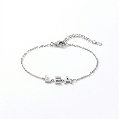 Bracelet Lettres Latérales Personnalisé